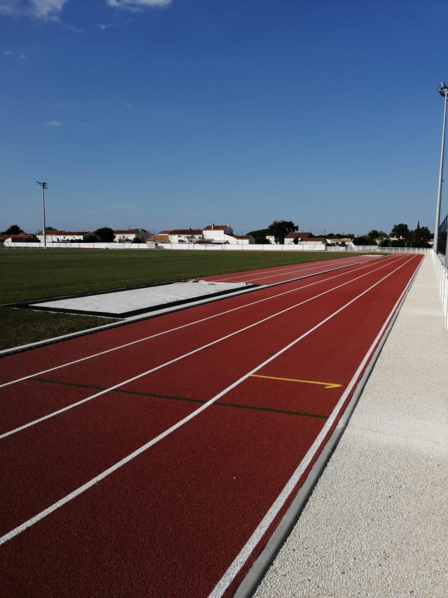 Aire de saut en longueur du stade municipal